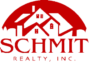A red and black logo for chmi realty inc.