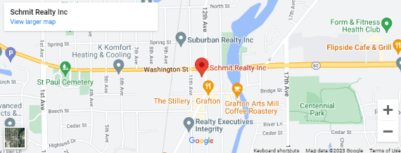 A map of the location of schmitt realty inc.